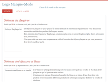 Tablet Screenshot of marque-mode.com